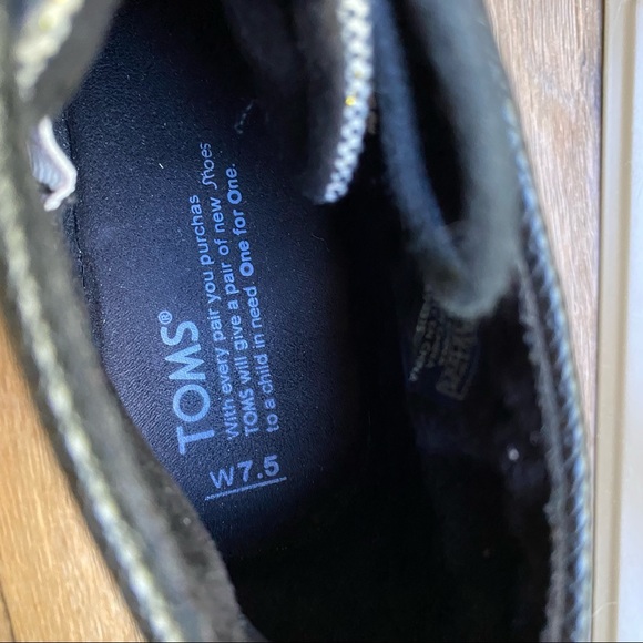 Toms Desert Wedge Bootie in Linen Metallic - 7.5 - Picture 8 of 8